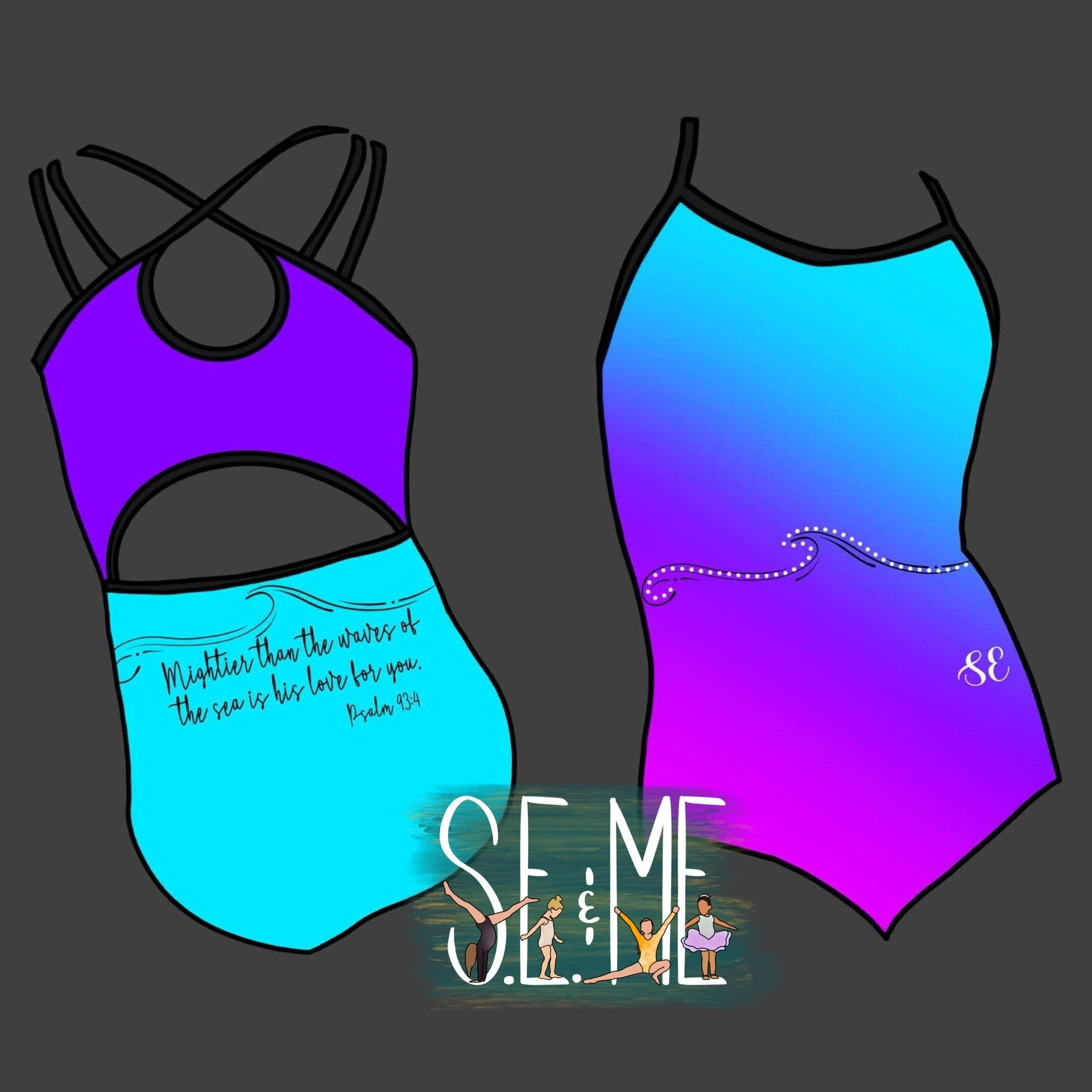 Blue Ombre “Emma” Leo ‼️PREORDER‼️