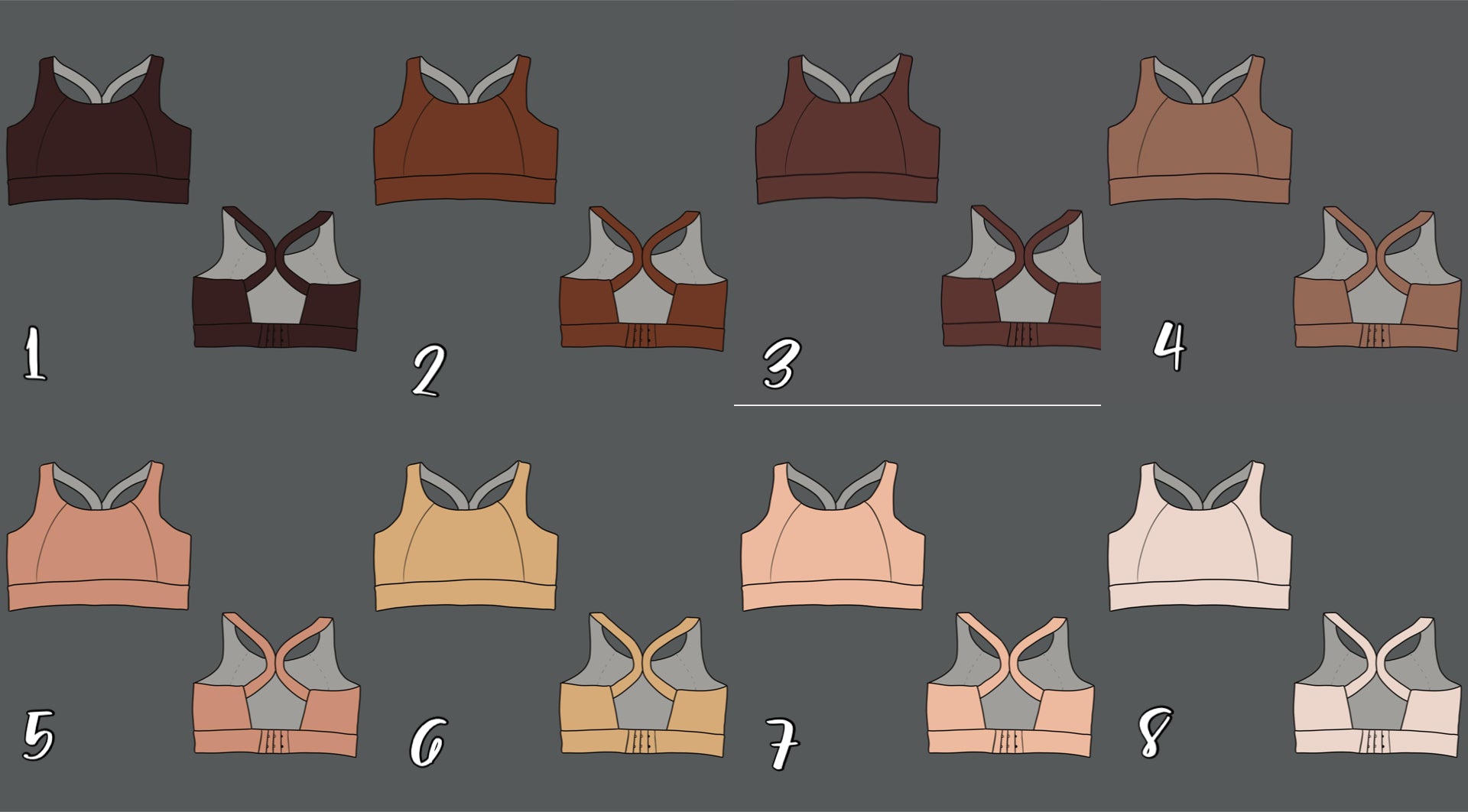 Nude Crossback Sports bra