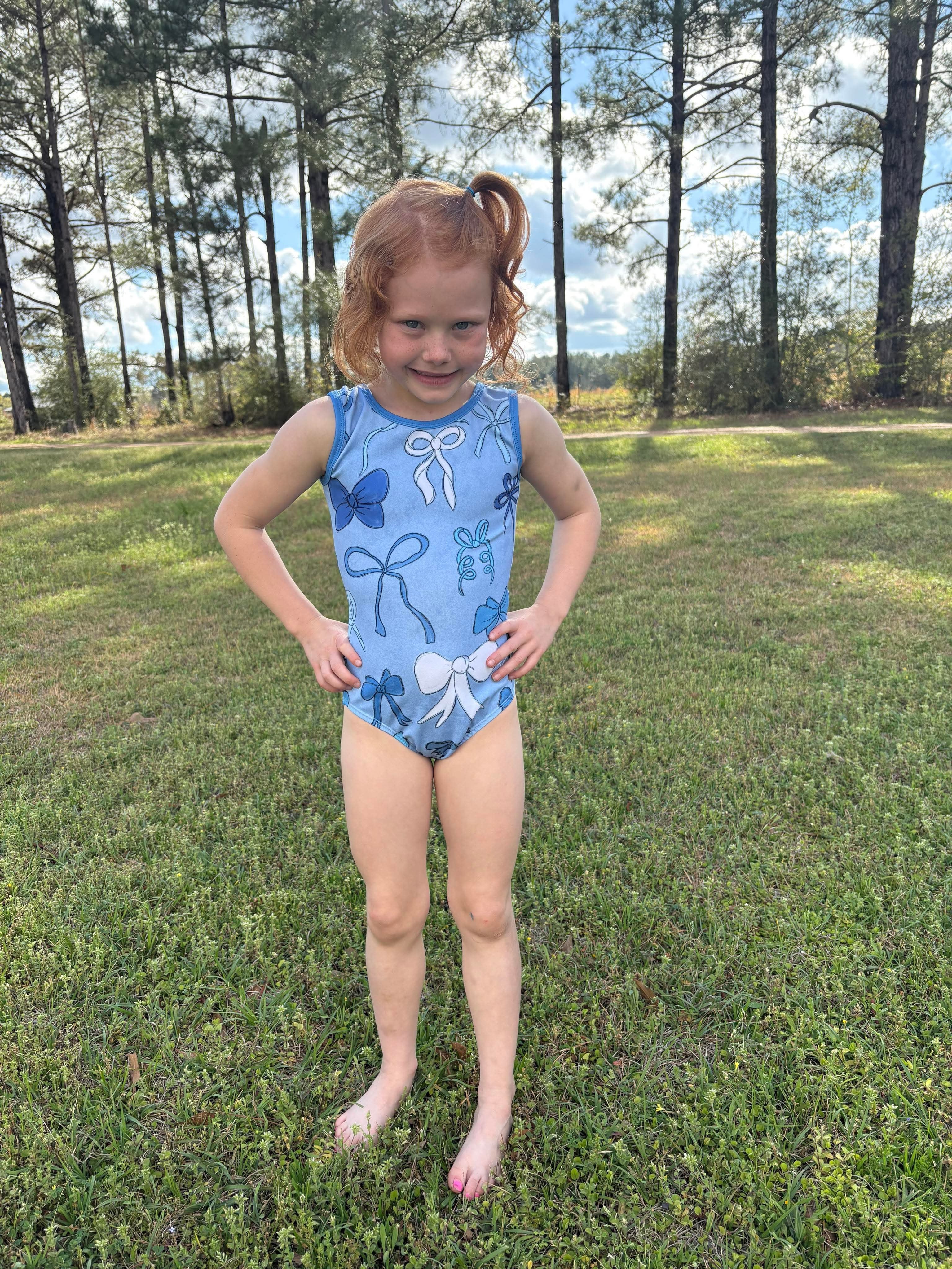 Blue Bows Leotard ‼️PREORDER‼️