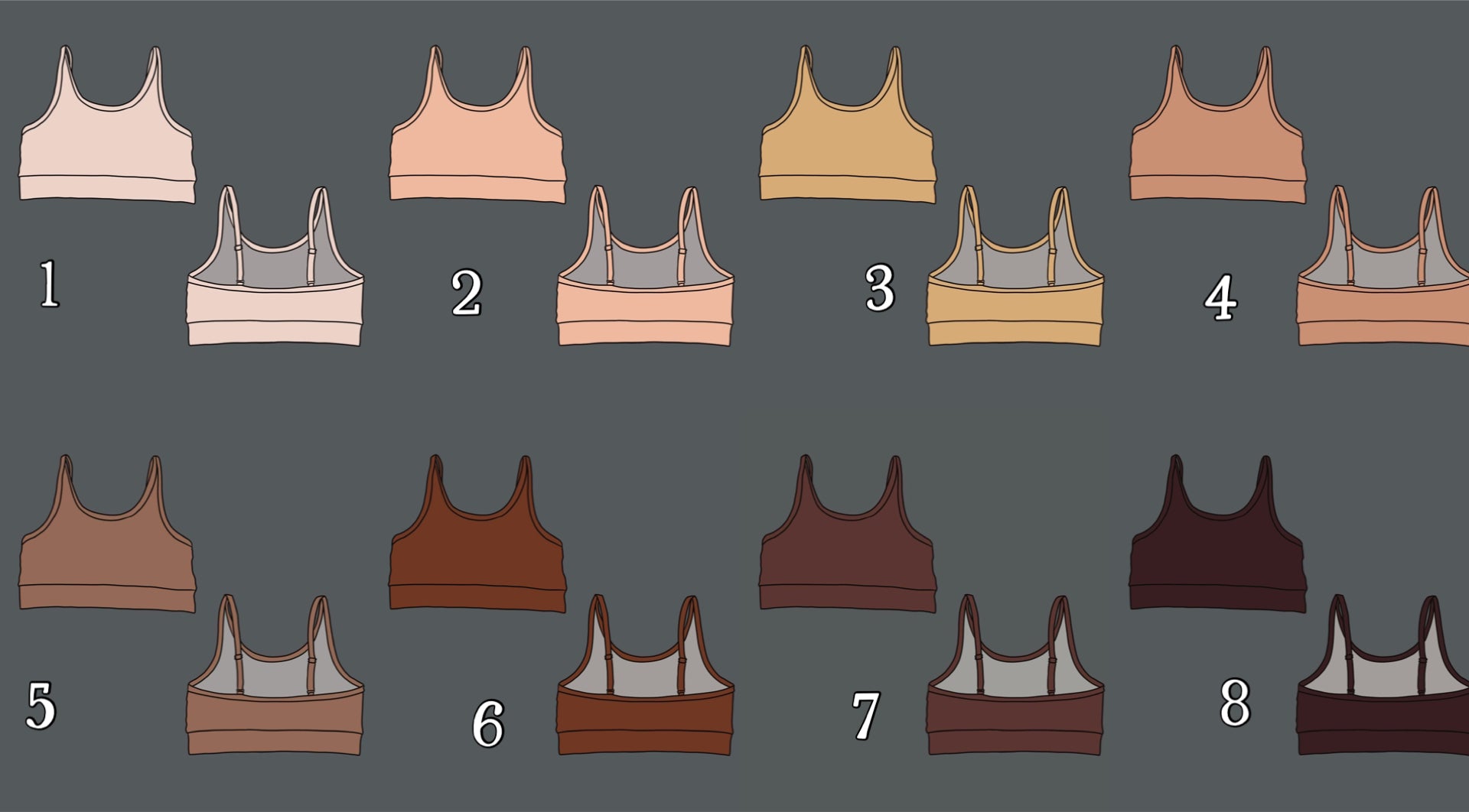 Nude thin strap Sports bra