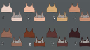 Nude thin strap Sports bra