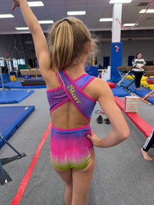 Custom Tie Dye Name Leotard