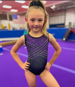 Purple Strong Bling Leotard